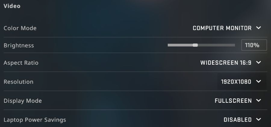CSGO Video Settings