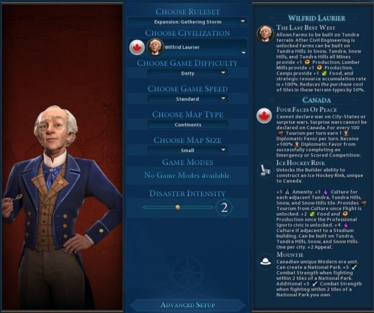 civ 6 leader list