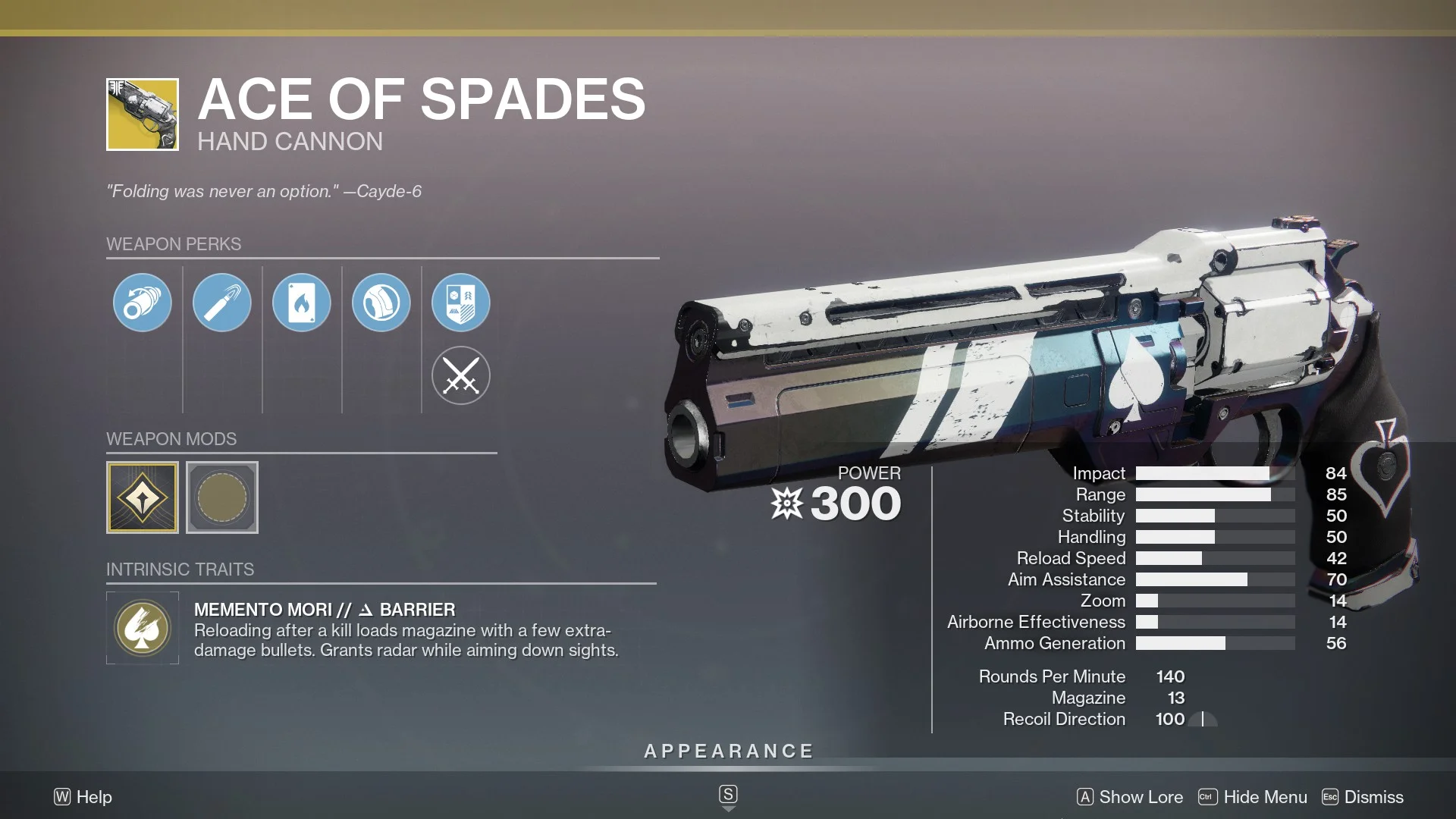 Ace of Spades Hand Cannon