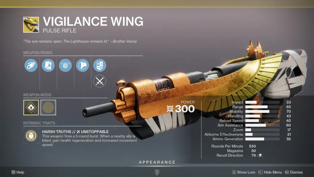 Vigilance Wing Pulse Rifle