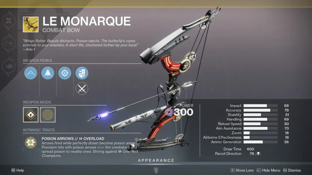 Le Monarque Exotic Bow