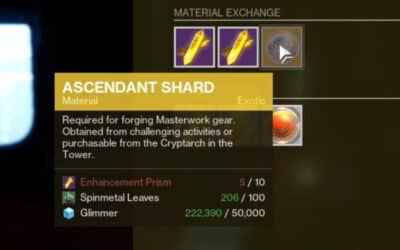 Destiny 2: How to Get Ascendant Shards