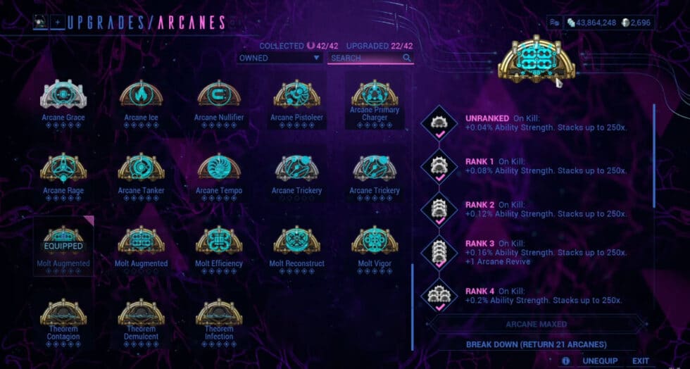 The Best Arcanes in Warframe High Ground Gaming