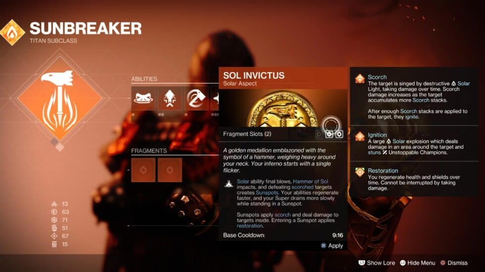 Destiny 2 Solar 3.0 Guide: Best Aspects and Fragments