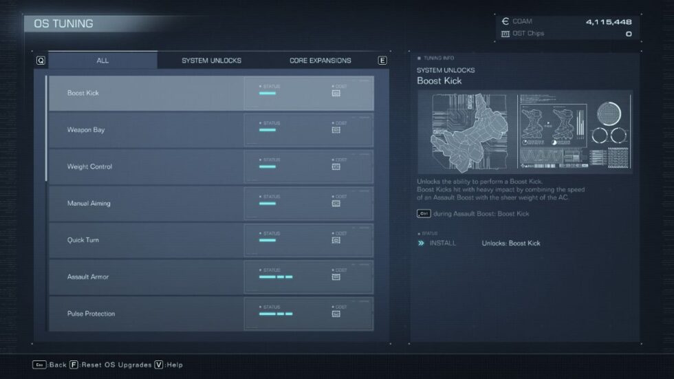 Best OS Tuning Upgrades in Armored Core 6