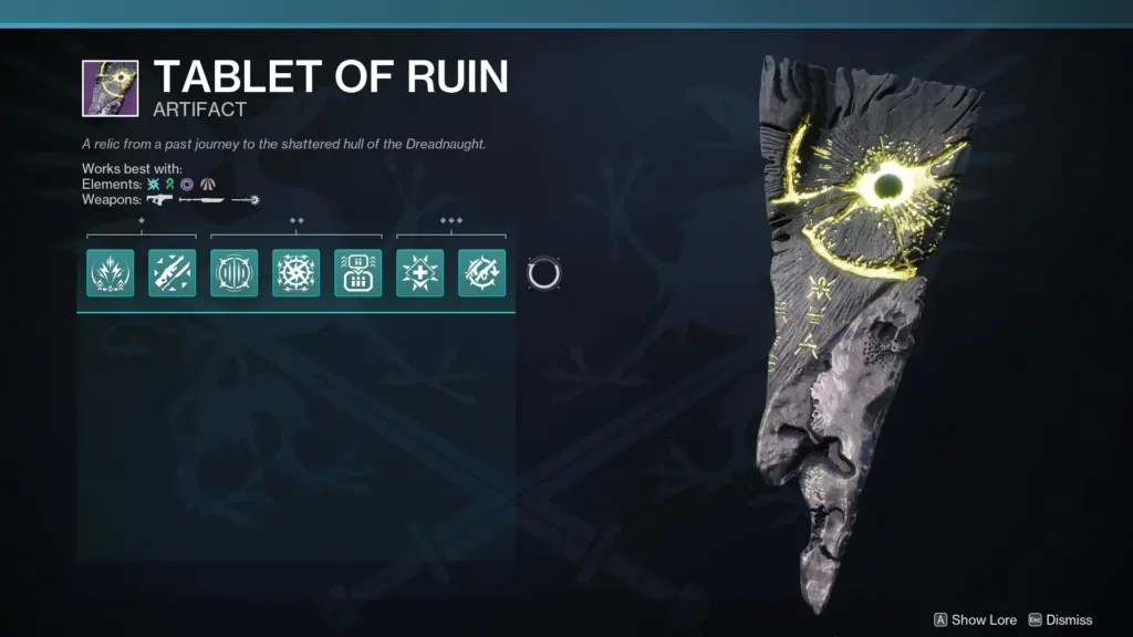 Tablet of Ruin Artifact