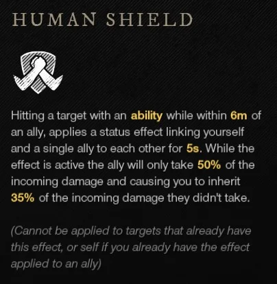 New World Human Shield black background