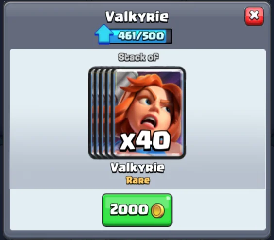 Valkyrie stack of x40
