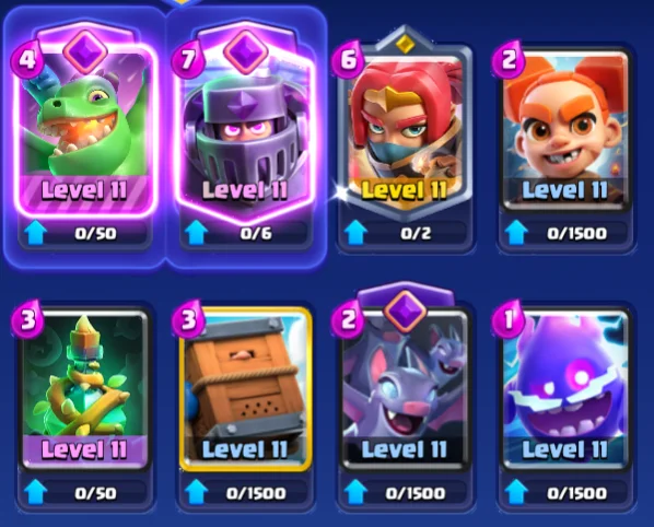 Baby Dragon + Mega Knight Evo deck