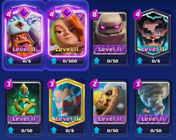 Lumberjack + Golem/Valkyrie Evo Deck