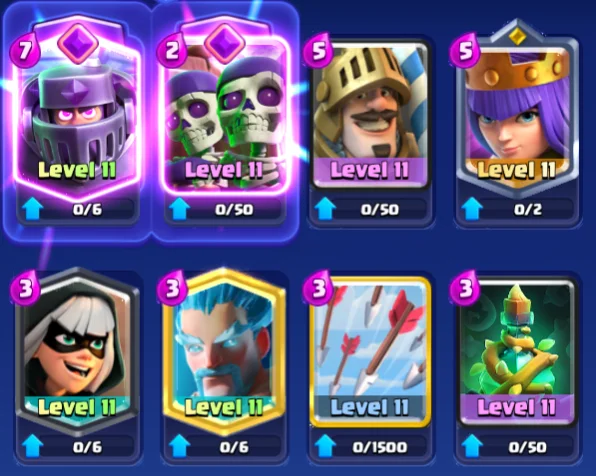 Mega Knight + Wallbreakers cards