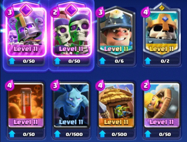 Skeleton Army + Wall Breakers Deck