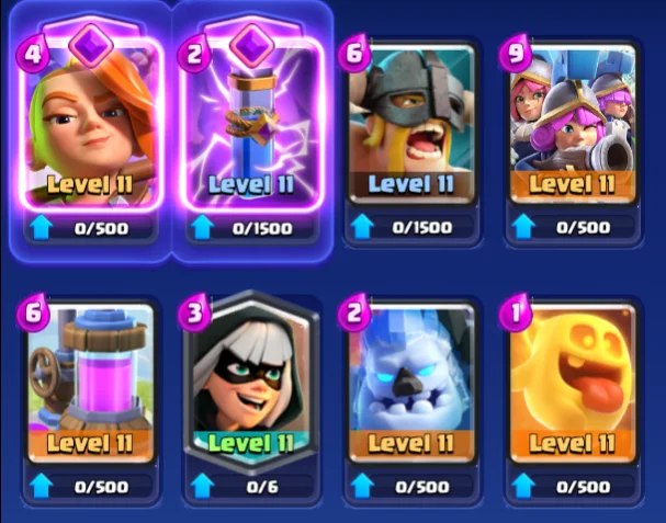 Elite Barbs + Valkyrie Evo & Three Musketeers Deck