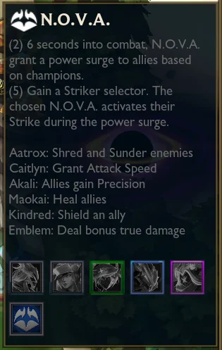 N.O.V.A. Trait TFT